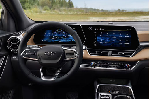 Chevrolet Equinox interior with digital instrument cluster and infotainment display